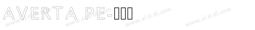 AVERTA PE字体转换